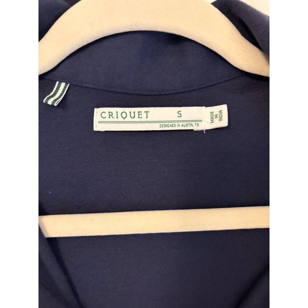 Criquet Women’s Navy Polo Dress Cotton Austin TX Size S USA Preppy - Picture 3 of 10